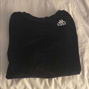 Kappa Black Pullover with Logo